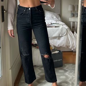Aritzia Denim Forum Joni High Rise Loose Jeans - Size 24